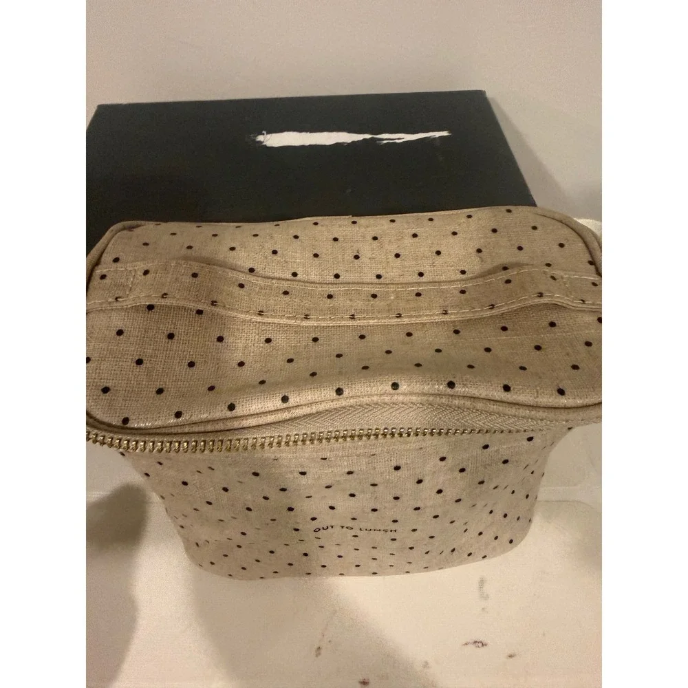 Kate Spade Lunch Tote Womens OS Beige Polka Dot Good Out To Lunch Insulated Bag